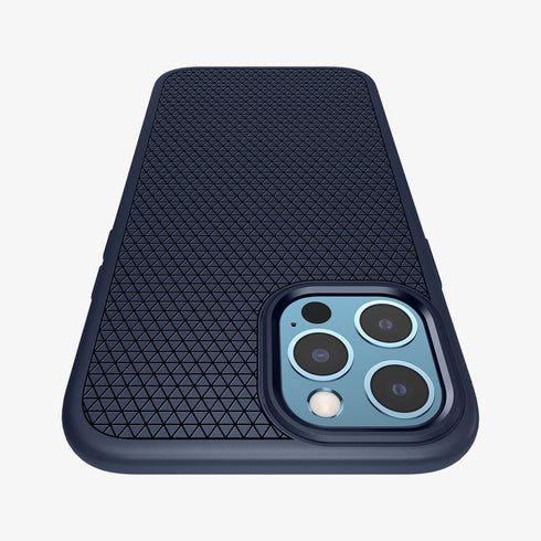 ACS01617 - iPhone 12 Pro Max Case Liquid Air in black showing the back